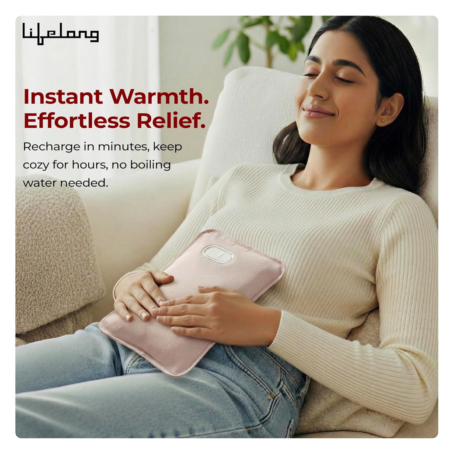 Lifelong Electric Hot Water Bag for Pain Relief(LLM612)