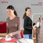 Lifelong 1250W Foldable Garment Steamer - Handheld Steamer with Rest Stand(LLGRMS901)
