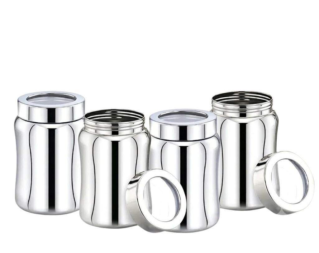 MAXIMA Tulip Stainless Steel Canister - Stylish and Durable Airtight Storage