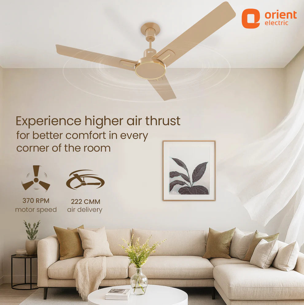 Orient Luna High Speed Decorative Ceiling Fan | 2 Year Warranty 1200MM