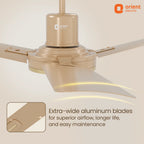 Orient Luna High Speed Decorative Ceiling Fan | 2 Year Warranty 1200MM