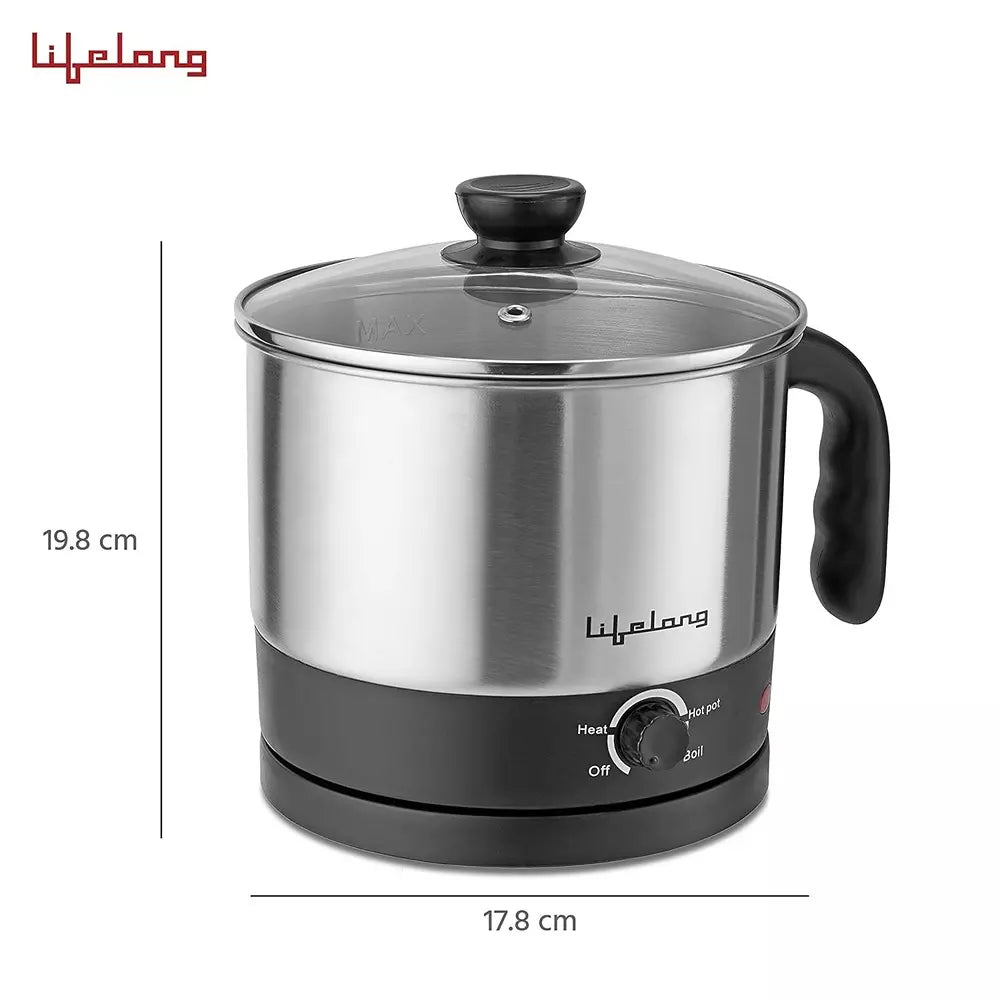 Lifelong Multifunction Cooker/Kettle  1.5 liters (Silver) LLMC01