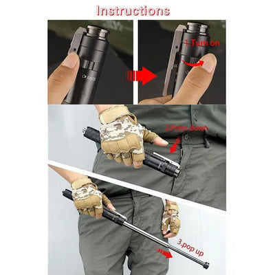 PARAS Self Defense telescopic auto-open stick
