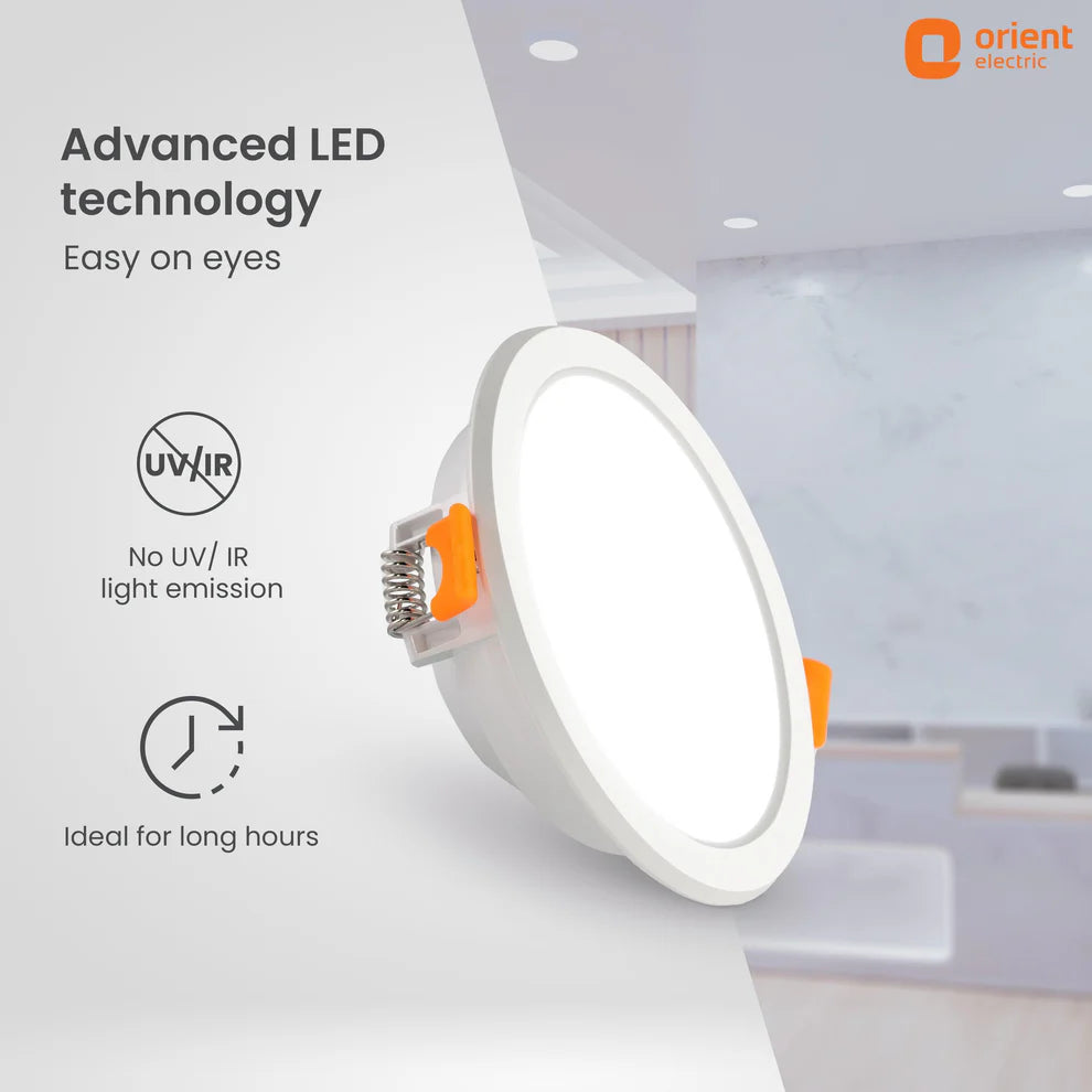 Eternal Backlit LED Recess Panel Round 10W Cool White