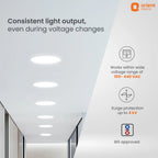 Eternal Backlit LED Recess Panel Round 10W Cool White