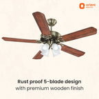 Subaris Underlight Premium Ceiling Fan with Remote | 2-year Warranty 1300MM