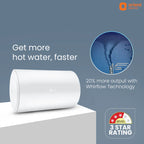 Aquaslim Horizontal Water Heater (Geyser) | Glass Coated Heating Element | Warranty: 7 Yr Tank, 2 Yr Comprehensive 25L