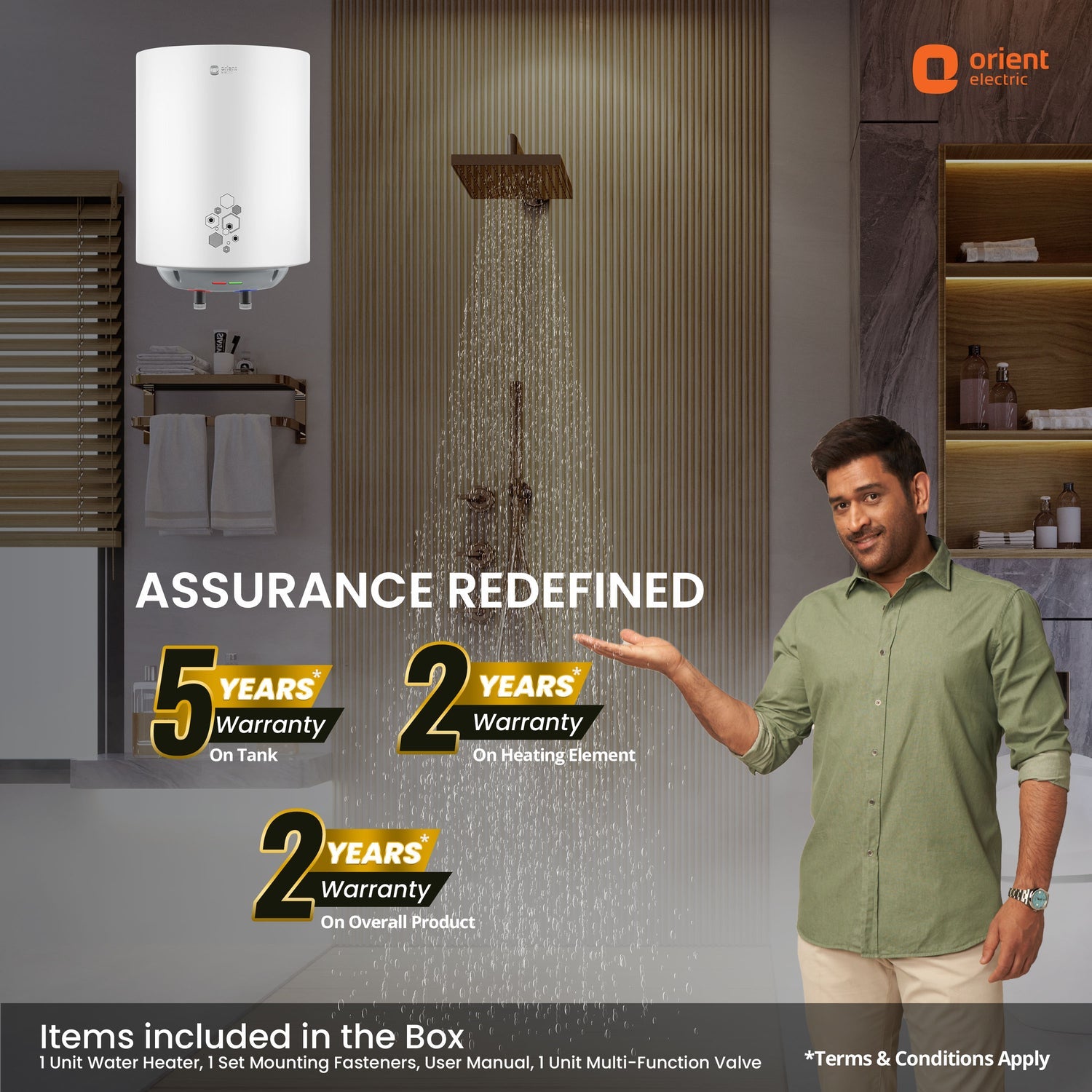 Orient Electric Ecoswift Pro 10L Water Heater - Image 6