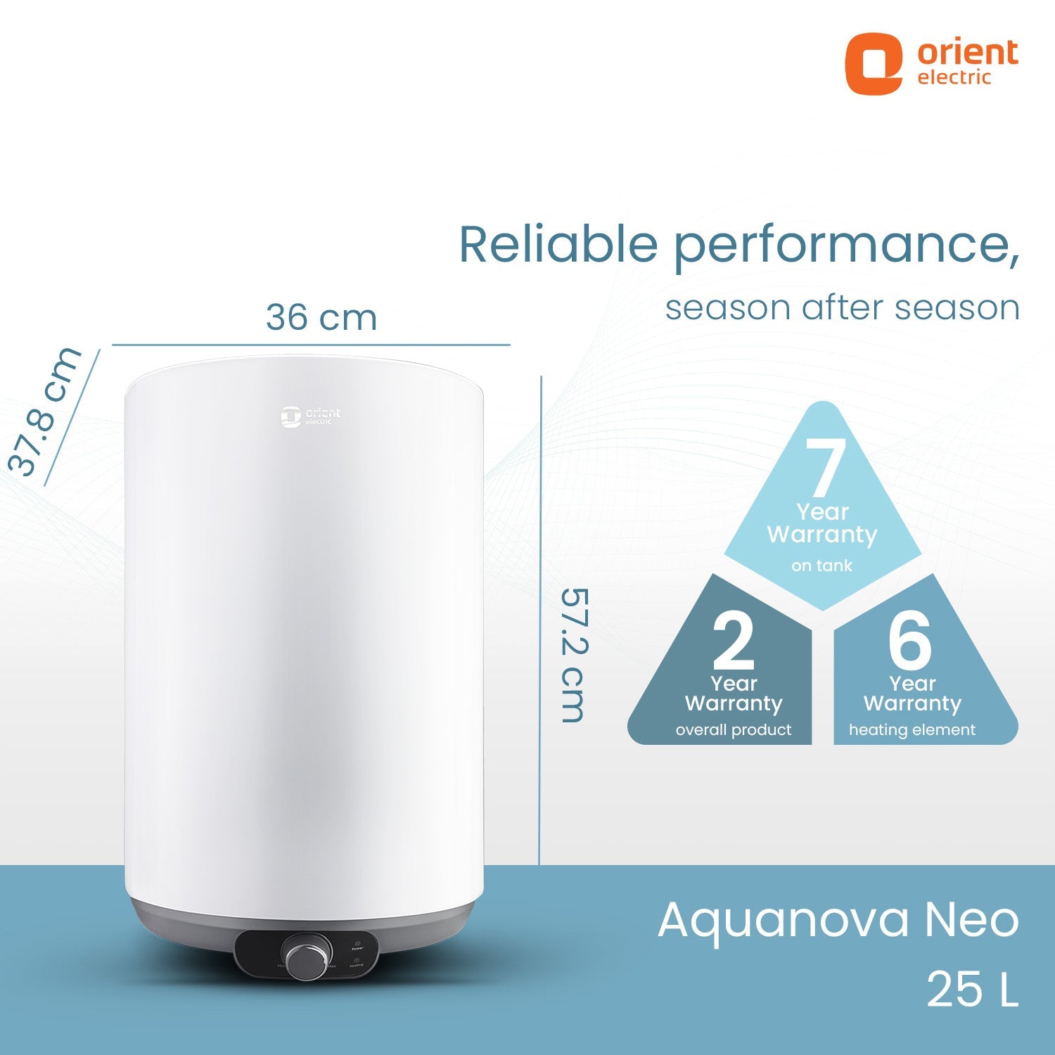 Orient Electric Aquanova Neo 25L Water Heater - Image 12