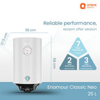 Orient Electric Enamour Classic Neo 25L Water Heater - Image 27