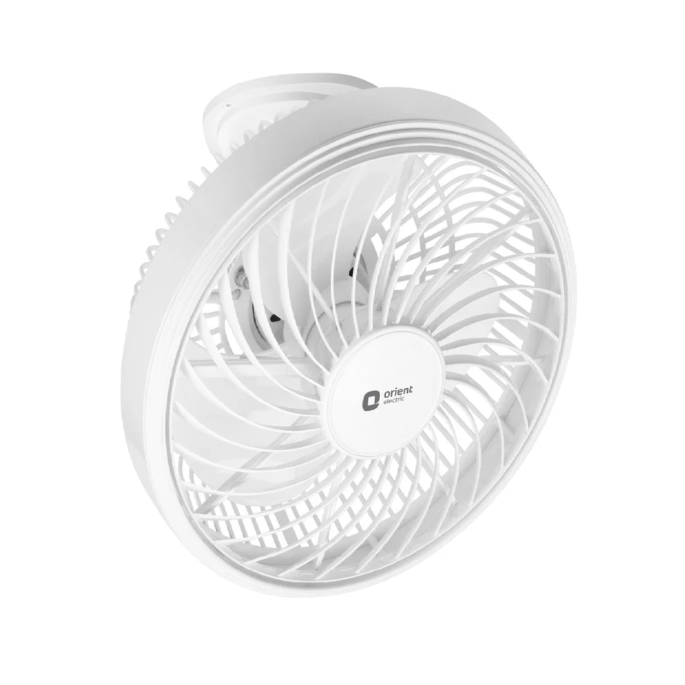White fan with 'Orient' branding on a white background