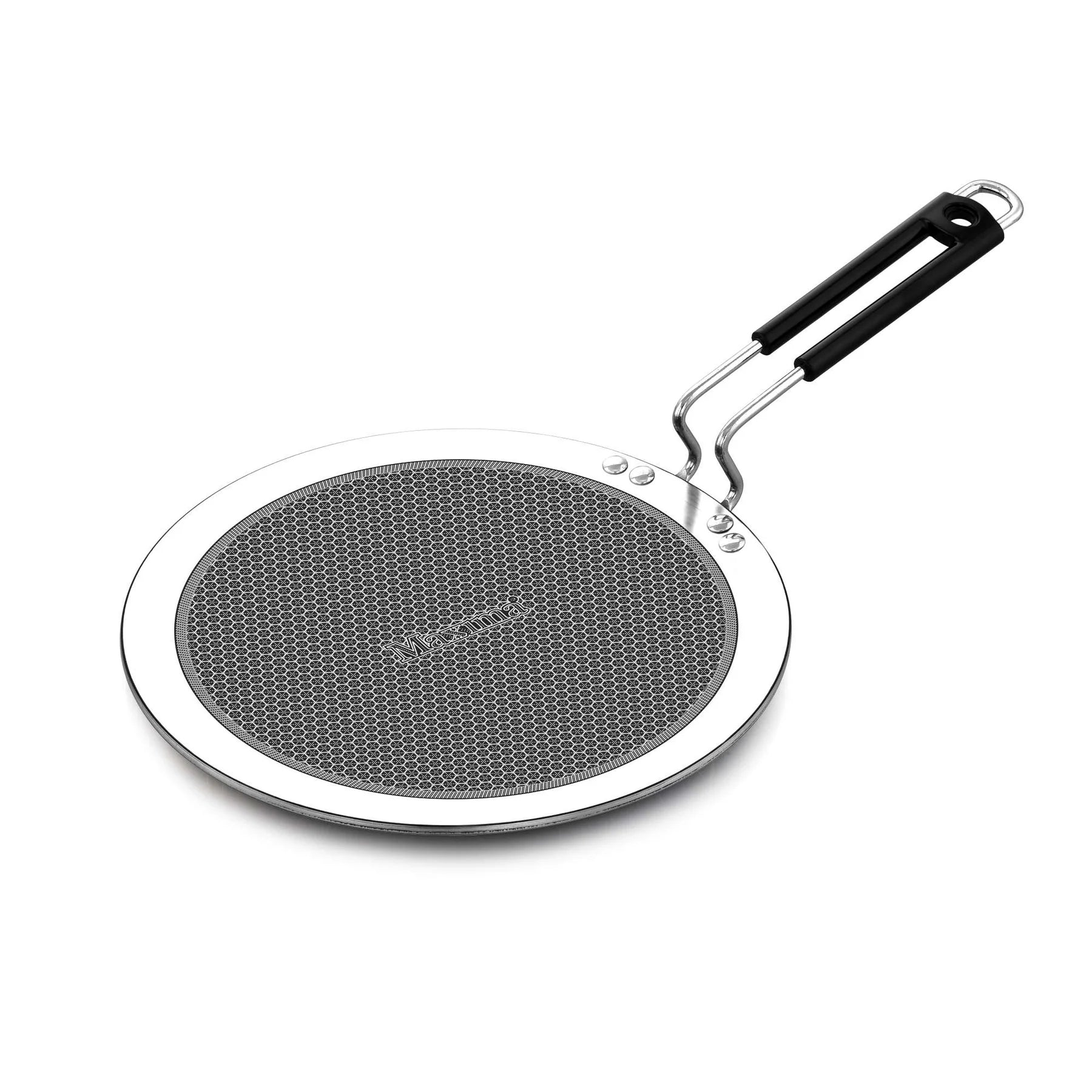 Maxima Triply Stainless Steel Honeycomb Paratha Tawa (Induction Friendly) 26 cm