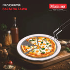 Maxima Triply Stainless Steel Honeycomb Paratha Tawa (Induction Friendly) 26 cm