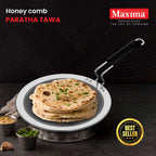 Maxima Triply Stainless Steel Honeycomb Paratha Tawa (Induction Friendly) 26 cm