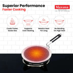 Maxima Triply Stainless Steel Honeycomb Paratha Tawa (Induction Friendly) 26 cm