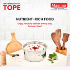 Maxima Triply Stainless Steel Tope with Lid (Induction Friendly) 16 cm
