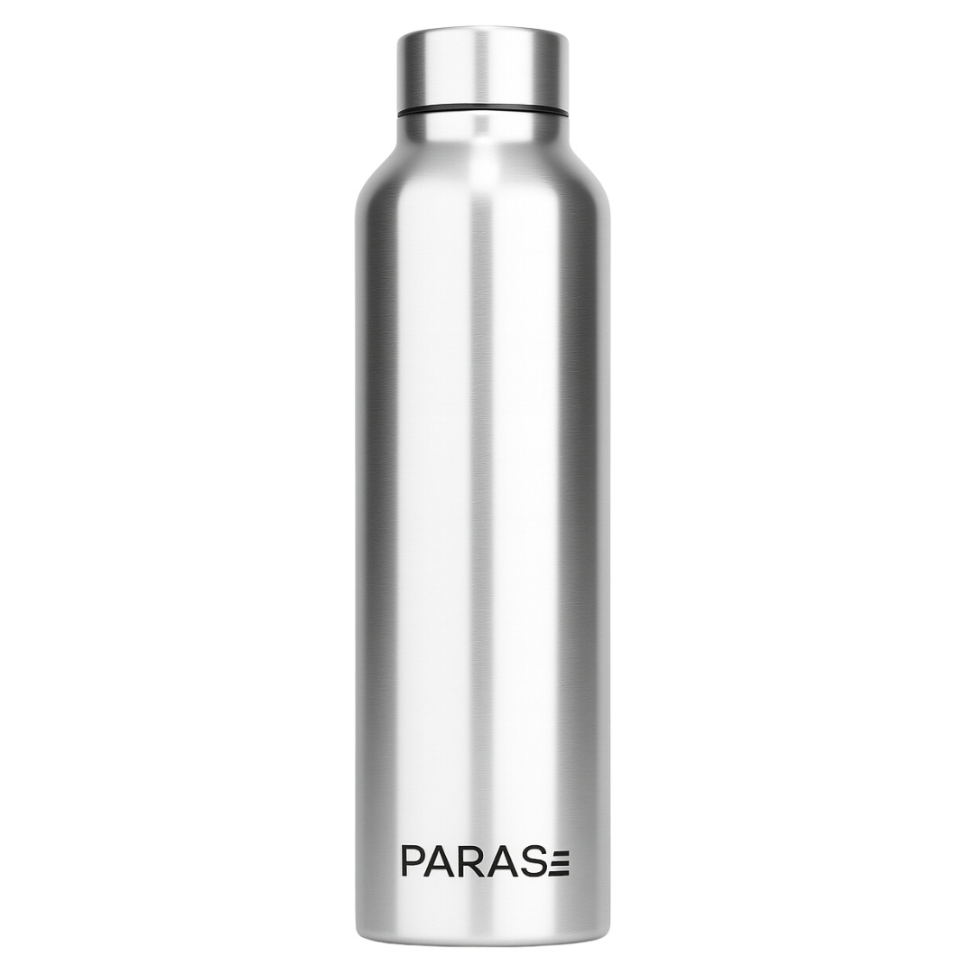 PARAS 1L Stainless Steel Slim Bottle – Sleek, Durable & Leakproof Hydration