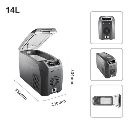 PARAS 14L Car Refrigerator/Freezer (12/24V DC | Portable with LED Display)