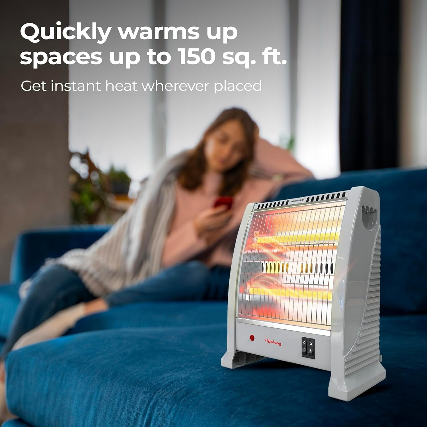 Lifelong Dyno 800 Watts Quartz Room Heater for Home