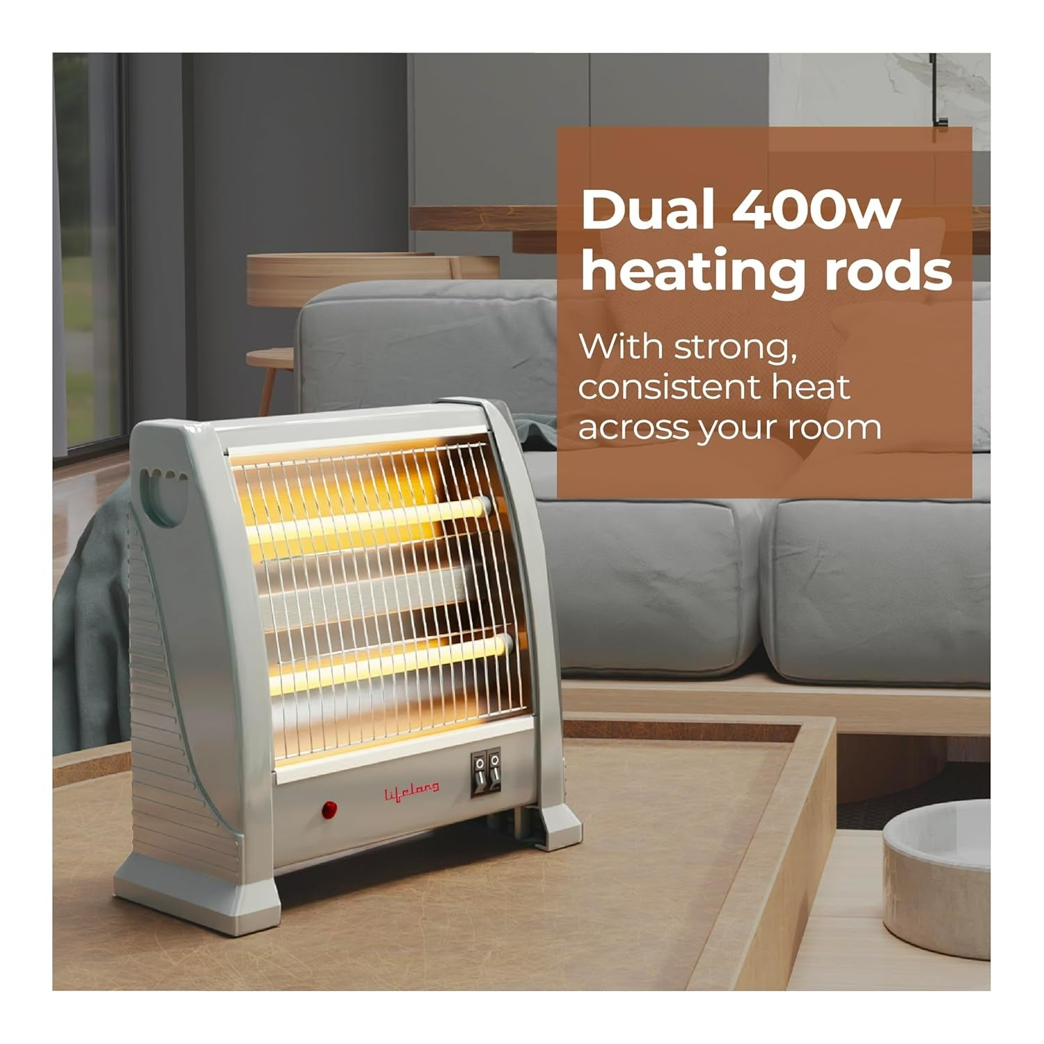 Lifelong Dyno 800 Watts Quartz Room Heater for Home