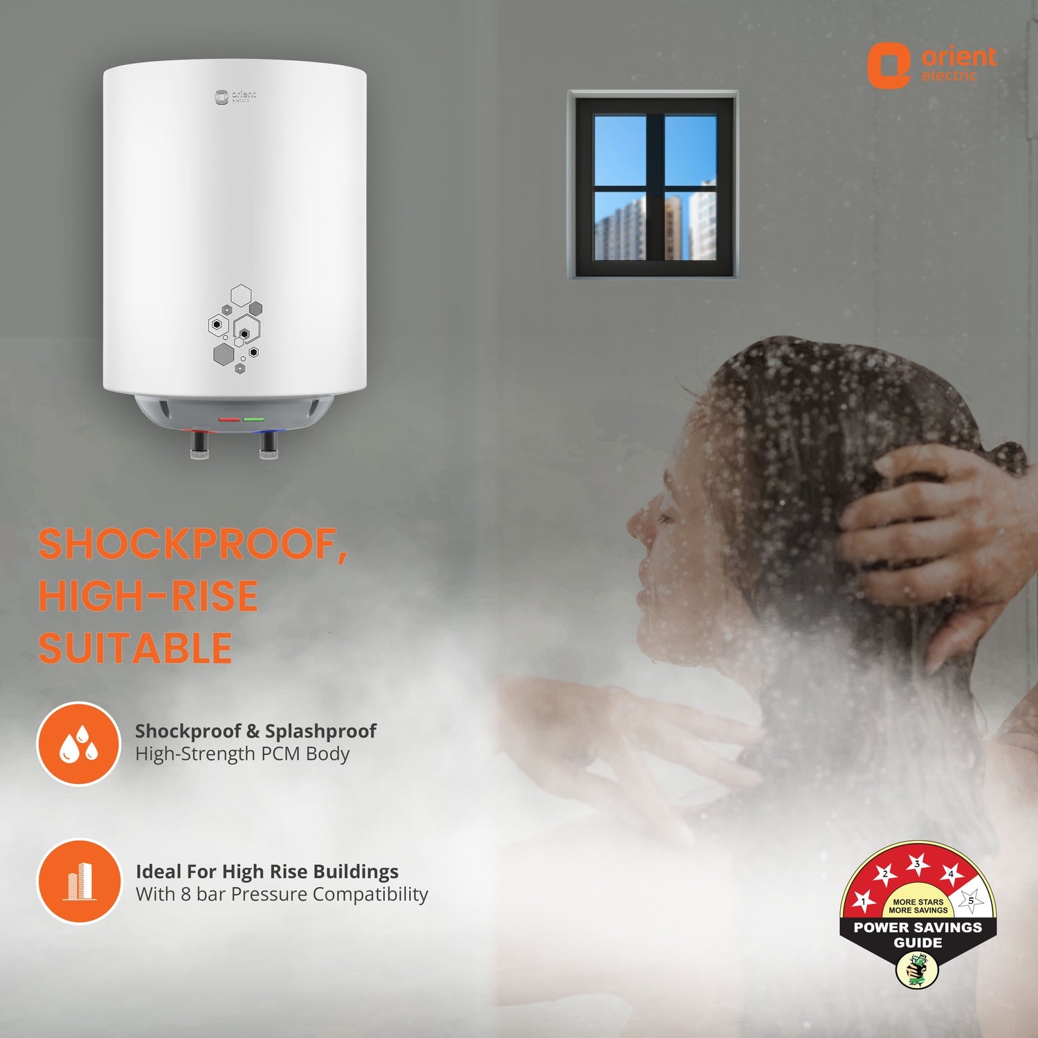 Orient Electric Ecoswift Pro 10L Water Heater - Image 3