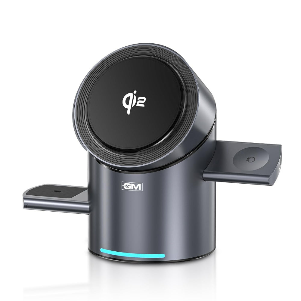 GM G+ iSmart Qi2 3-in-1 Magnetic Wireless Charger