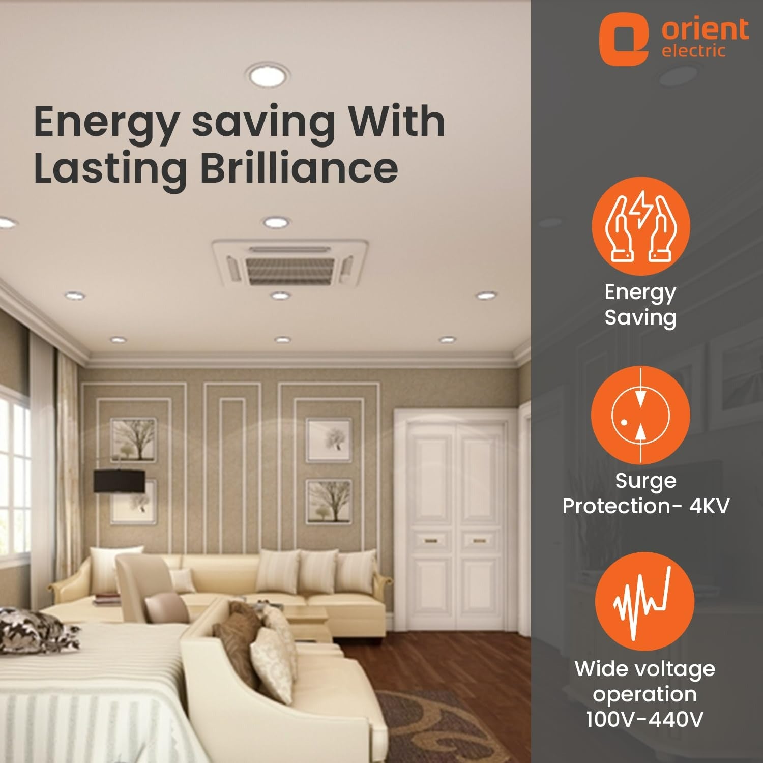 Orient Electric Polycarbonate 9W Led GU24 Downlight