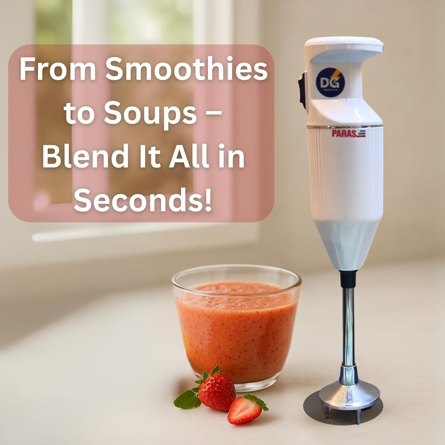 PARAS 250 Watts Ergonomic Hand Blender with 3 Blades