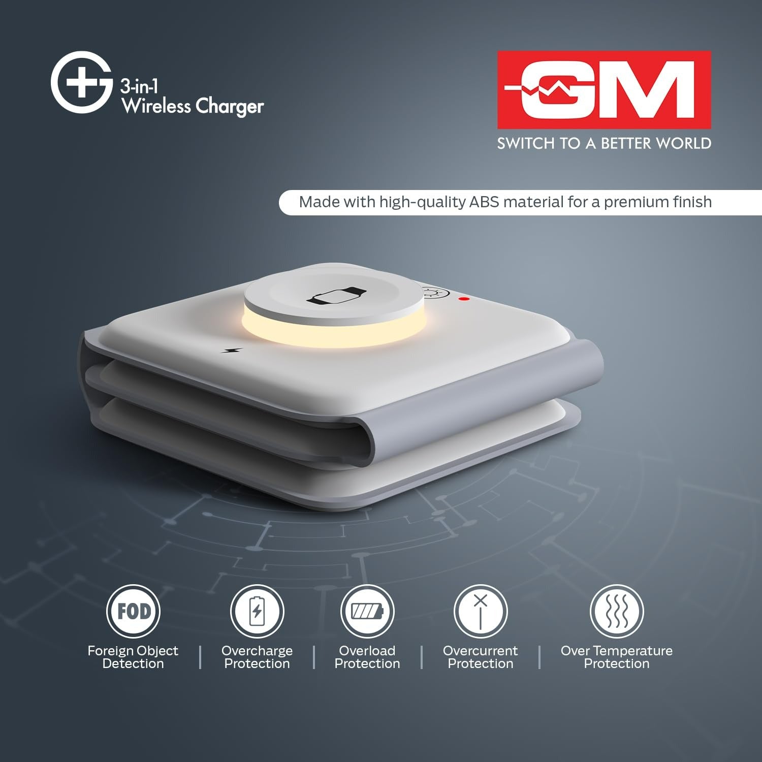 GM G+ 3-in-1 Wireless Charger