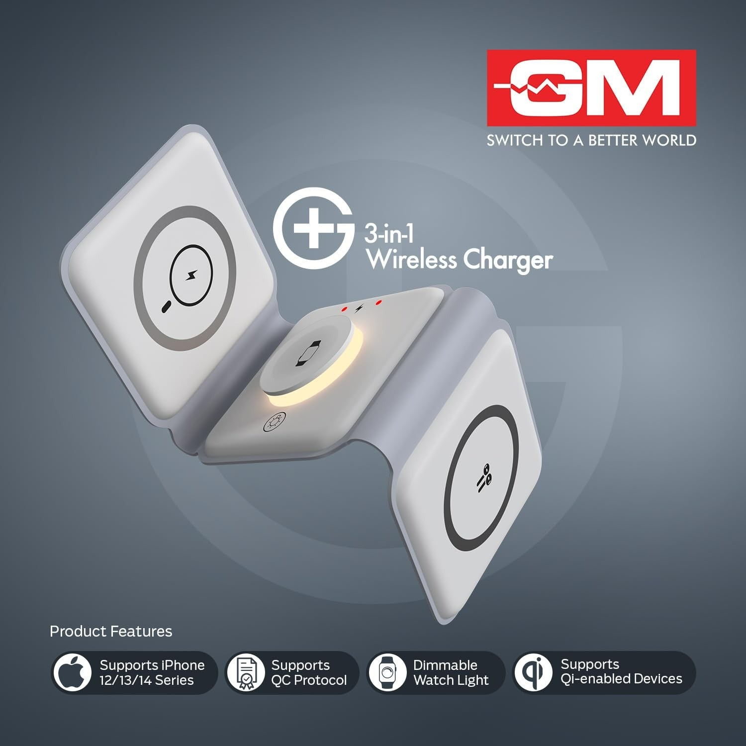 GM G+ 3-in-1 Wireless Charger