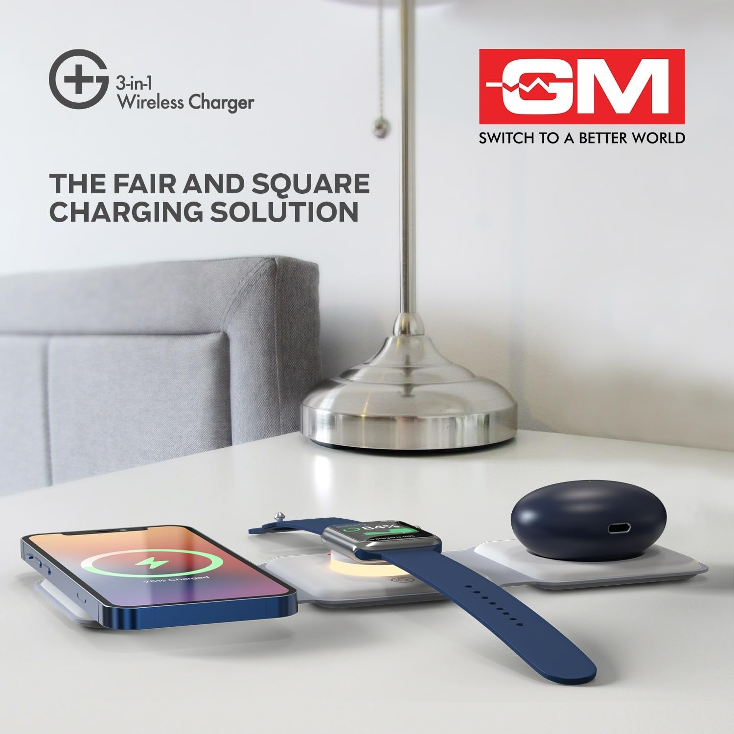 GM G+ 3-in-1 Wireless Charger