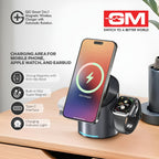 GM G+ iSmart Qi2 3-in-1 Magnetic Wireless Charger
