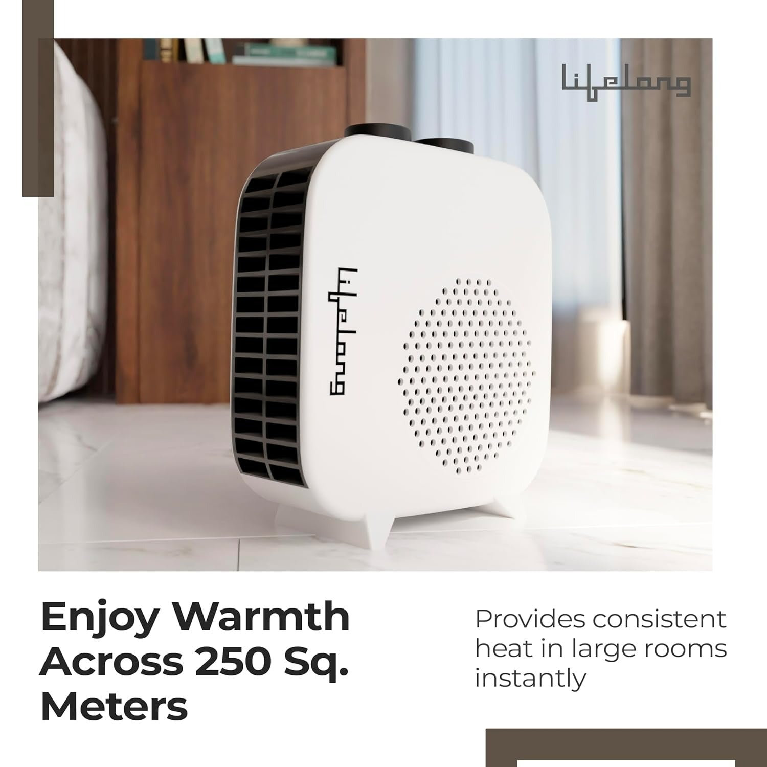 Lifelong Infinia Plus Room Heater for Home, 2000-Watt Blower Heater