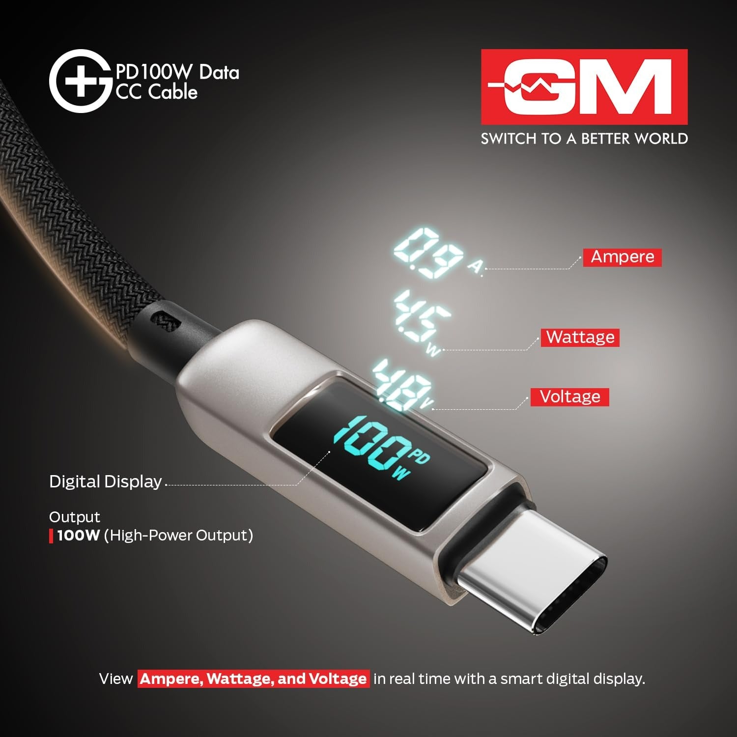 G+ PD 100W Data CC Cable,Type-C to Type-C