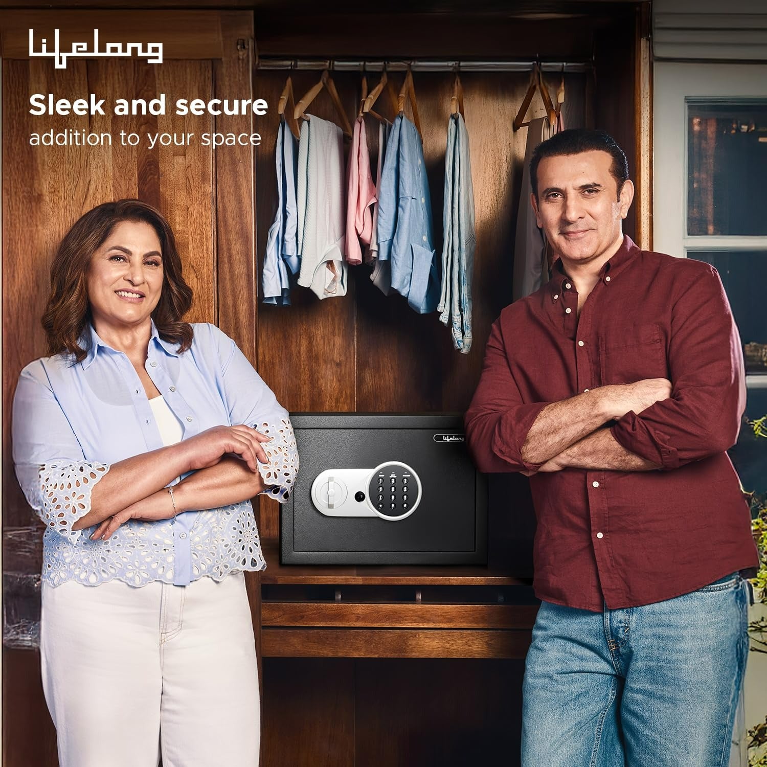 Lifelong 34 L Carbon Steel Digital Safe Locker Box