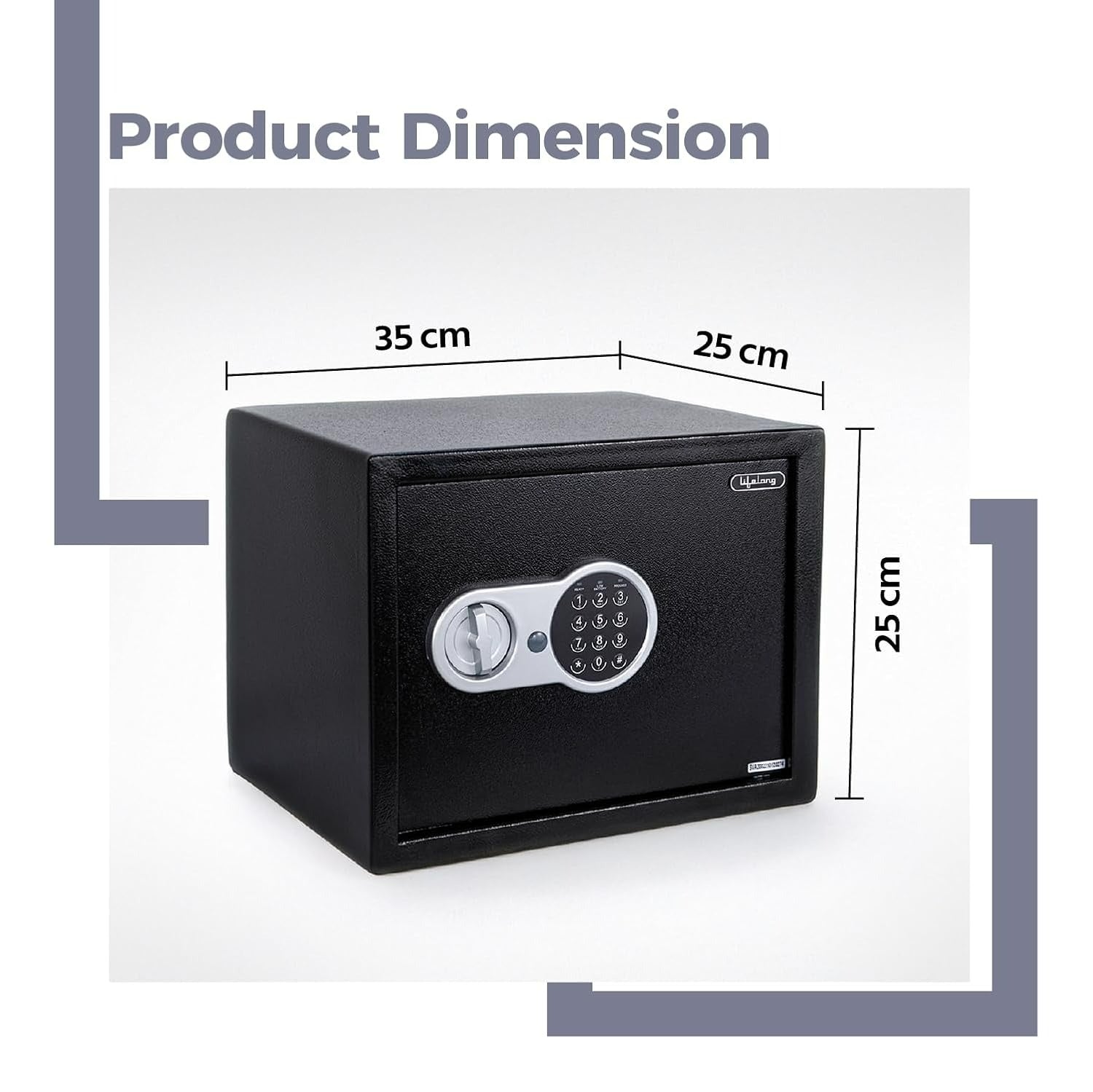 Lifelong 22 L Carbon Steel Digital Safe Locker Box