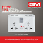 GM Travel Adapter with 4 Charging Point