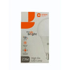 Oriental Electric Ultra Bright 23W High Glo LED Lamp packaging box on a white background.